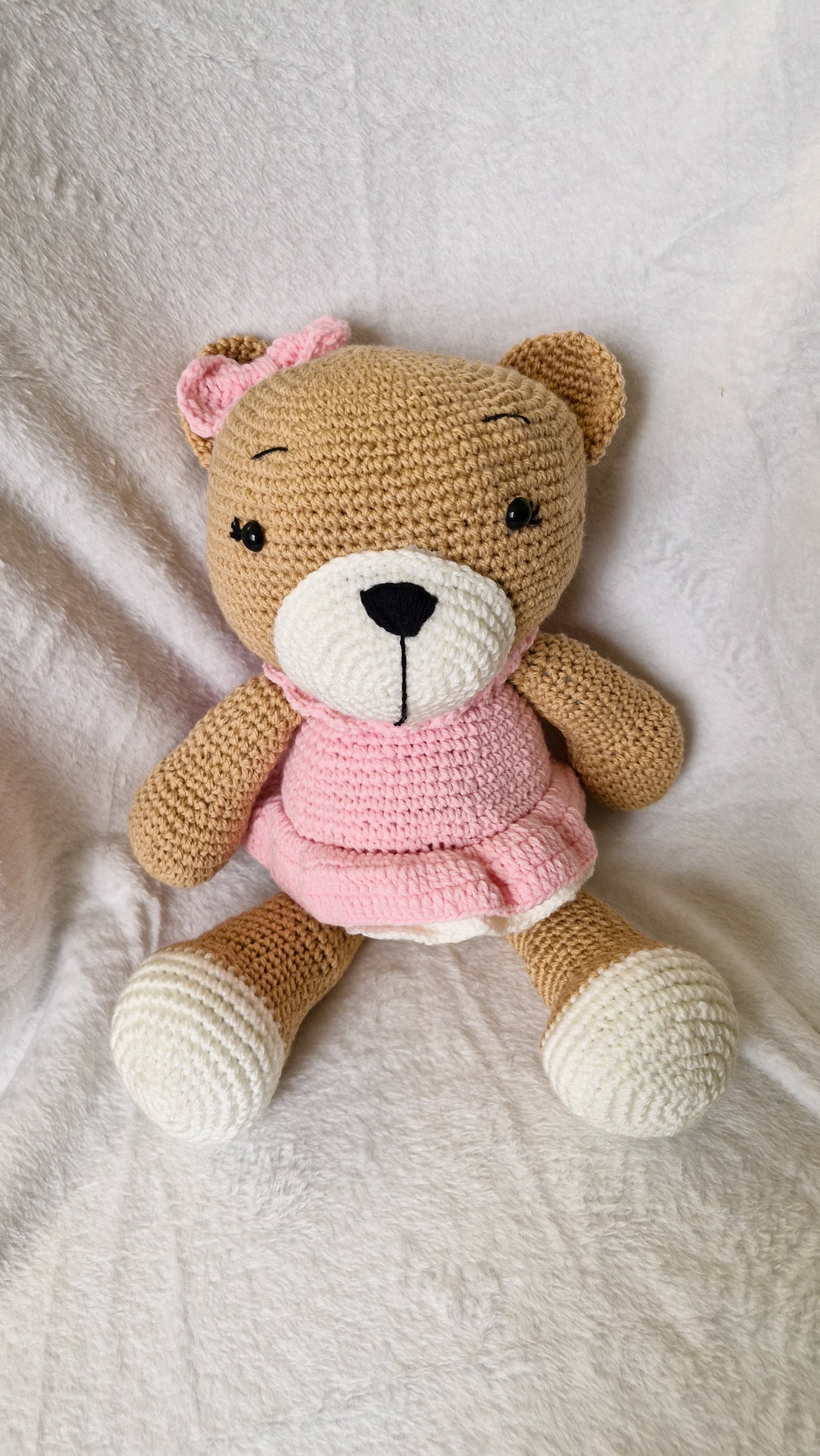 Crochet Lila Bear 20"