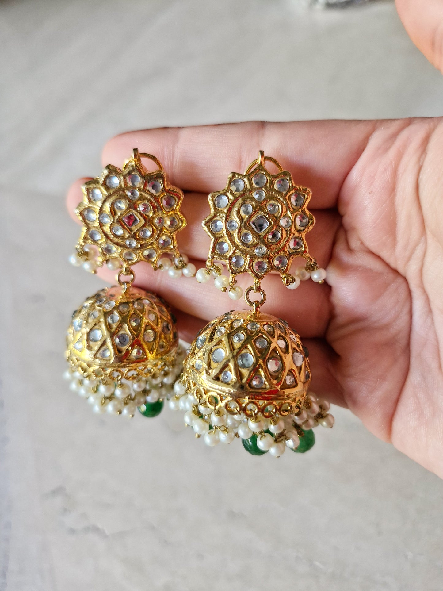 Traditional Earrings - Zahra Jhumkis