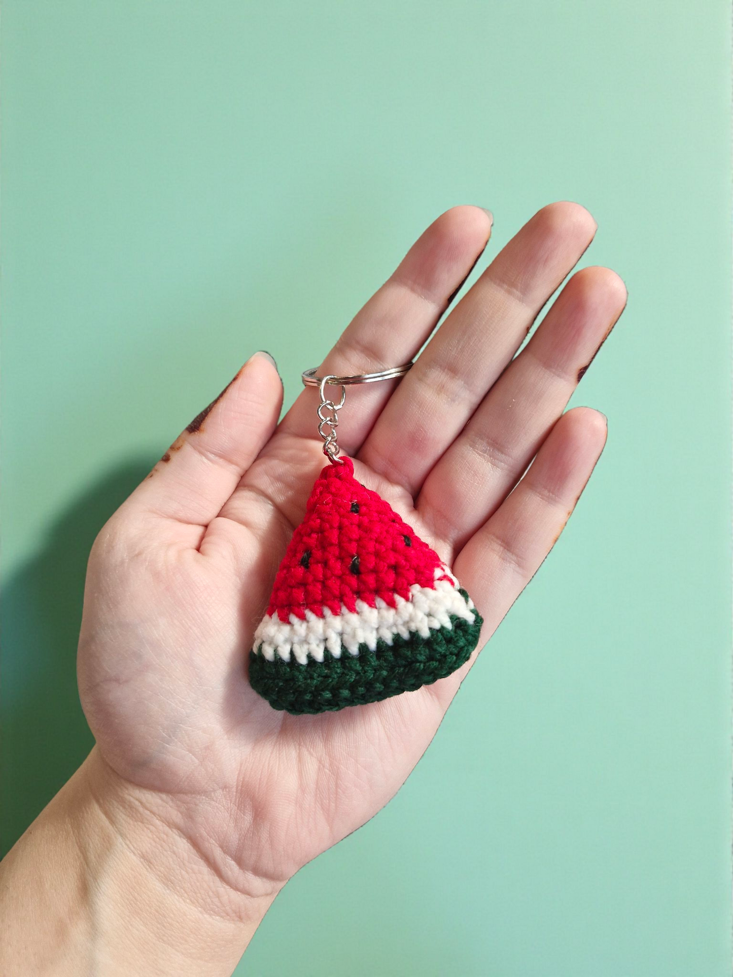 Watermelon Crochet Keychain (Quad)