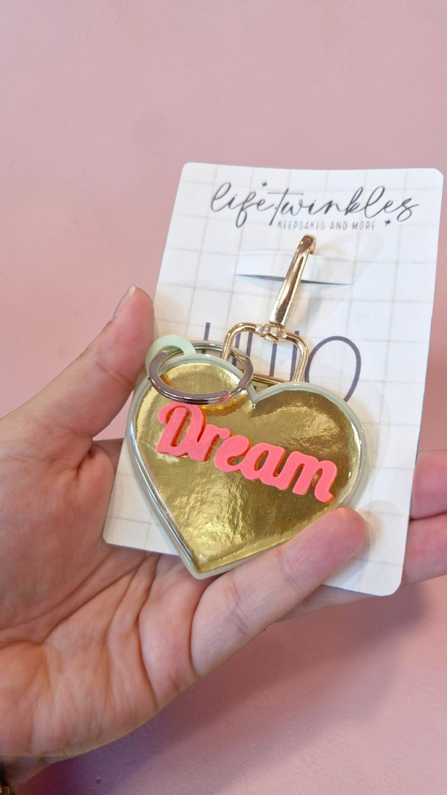 Glow Hearts Keychains