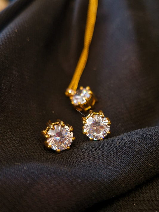 Single Stone Pendant Set