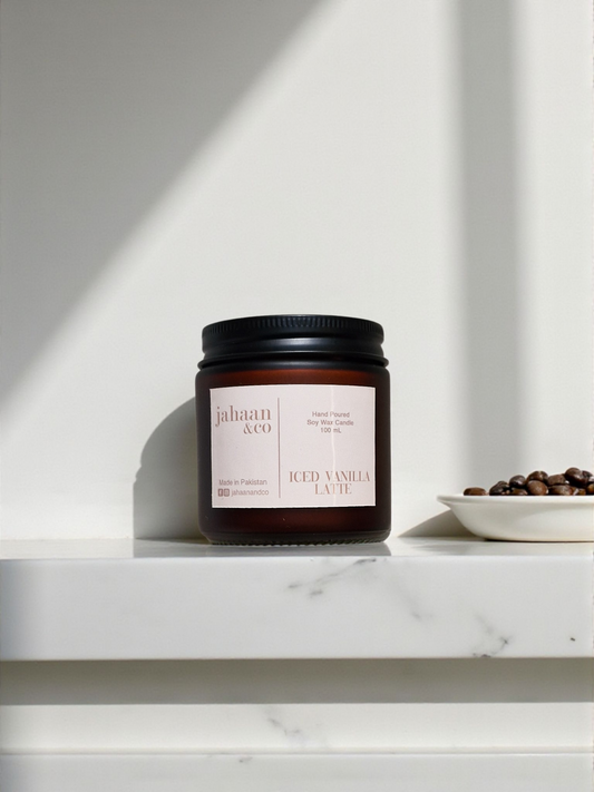 Iced Vanilla Latte Premium Candle