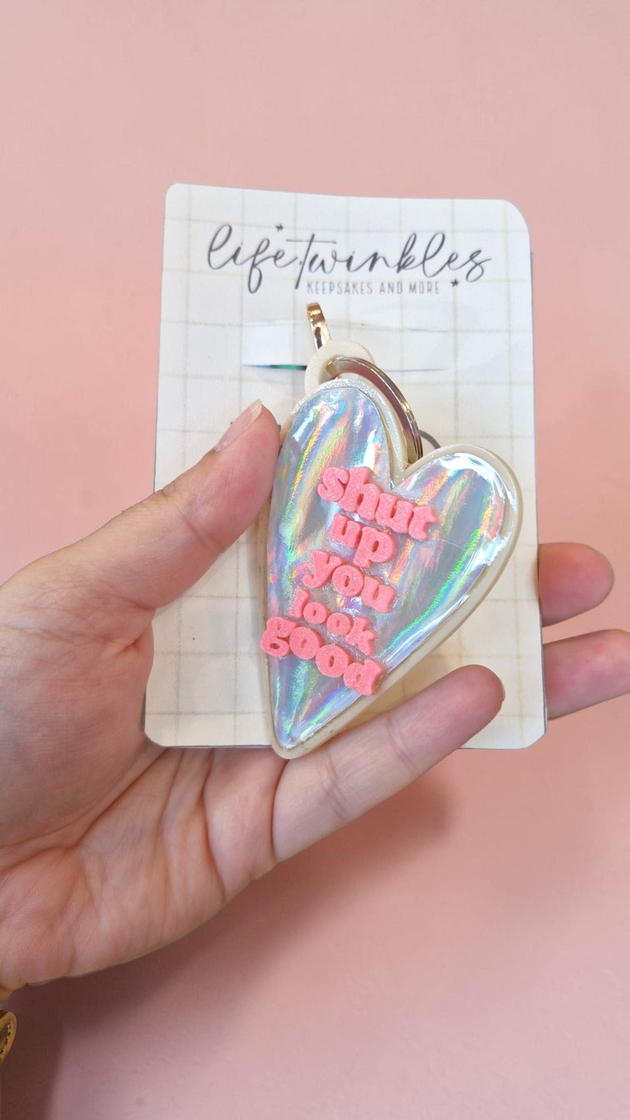 Glow Hearts Keychains