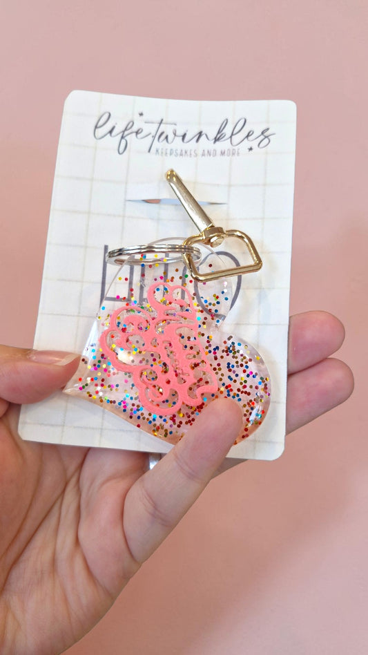 Acrylic Confetti Keychains