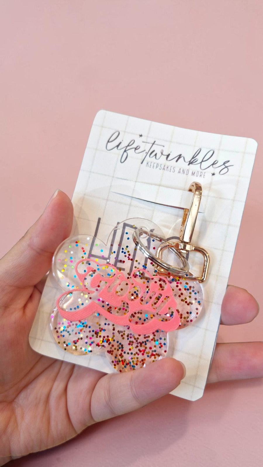 Acrylic Confetti Keychains