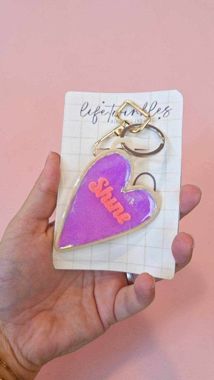 Glow Hearts Keychains