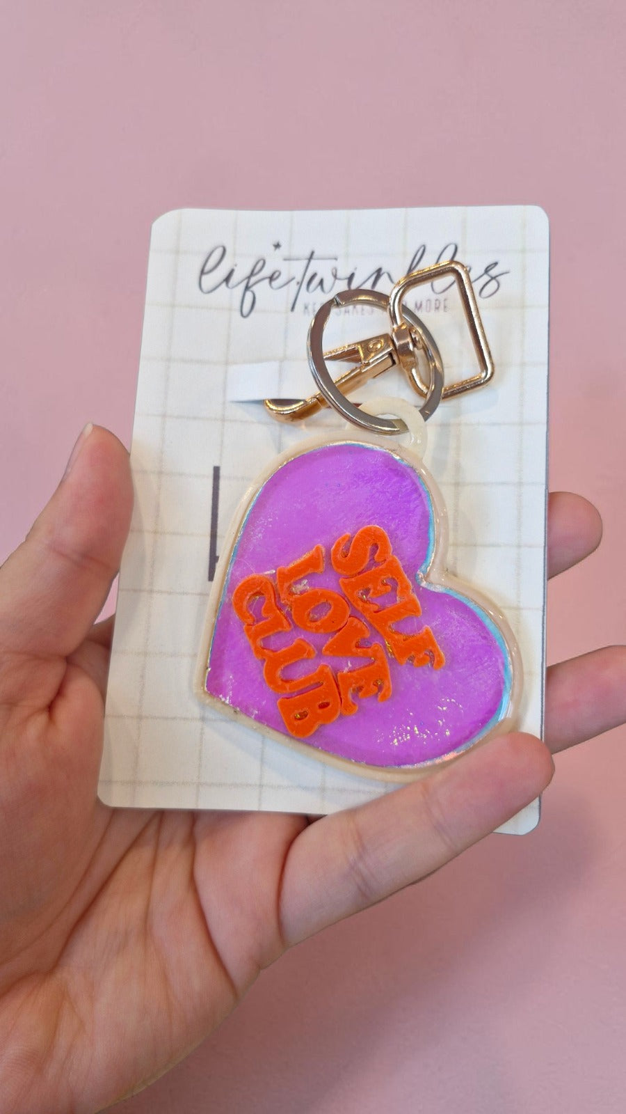 Glow Hearts Keychains