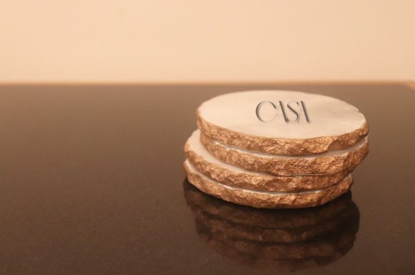 Gold Chiseled Coasters - Image 2