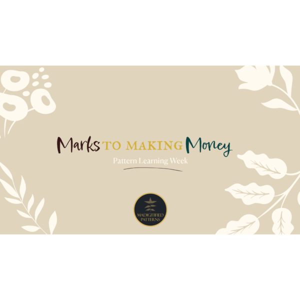 Marks to Making Money {Pattern Learning Week}