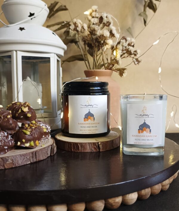 Ramadan Kareem Scented Candle | Rose and Musk