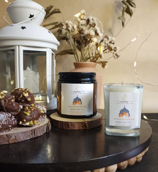 Ramadan Kareem Scented Candle | Amber and Oud